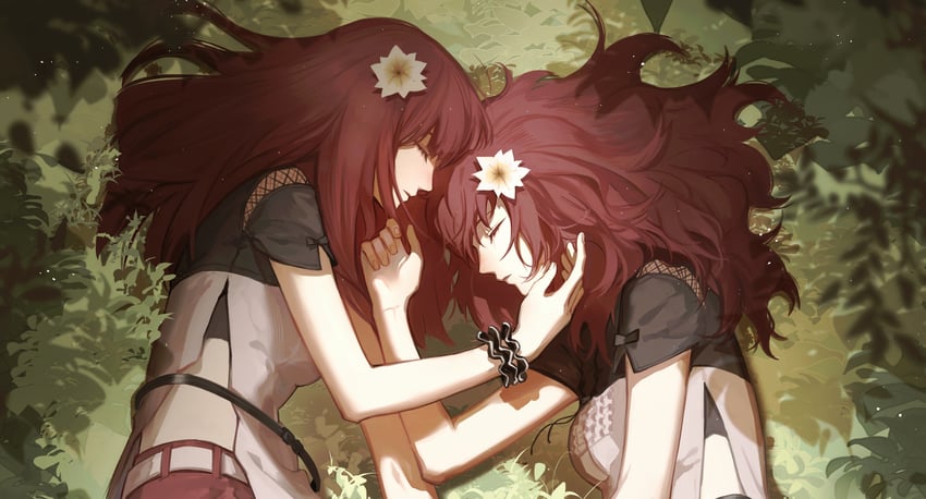 devola and popola (nier and 1 more) drawn by shuangtang_shuimu