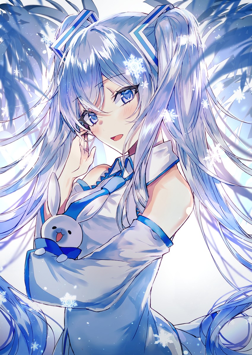 hatsune miku, yuki miku, and rabbit yukine (vocaloid) drawn by ggatip