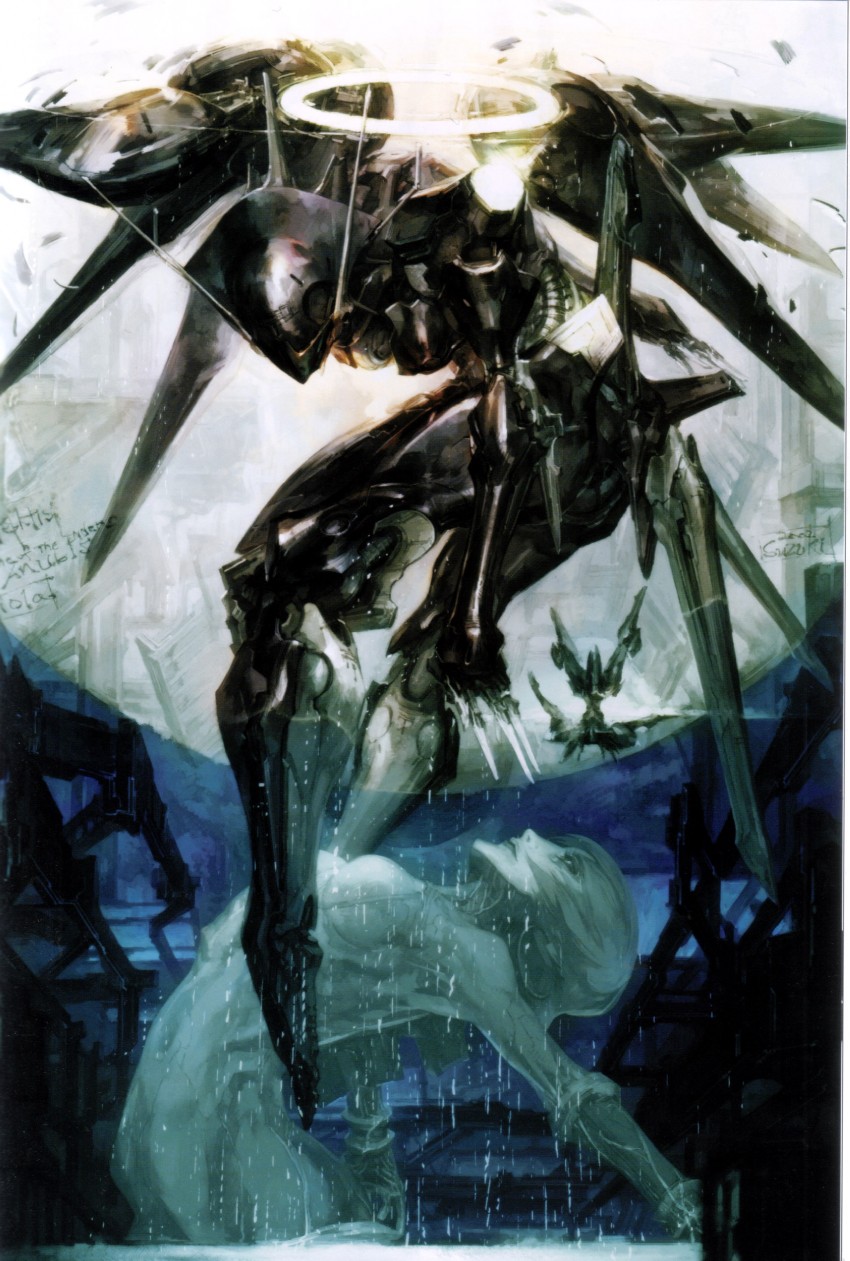 viola guines and nephtis (zone of the enders) drawn by shinkawa_youji