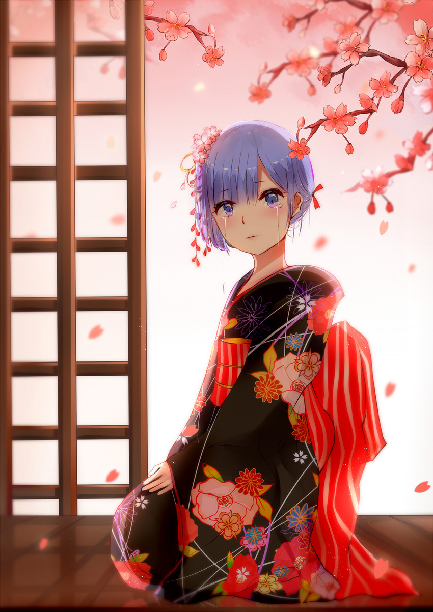 rem (re:zero kara hajimeru isekai seikatsu) drawn by milktower