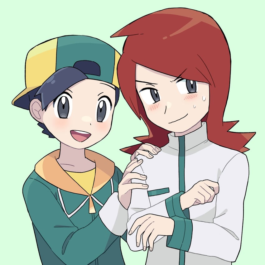 ethan and silver (pokemon and 1 more) drawn by sana_(37pisana)