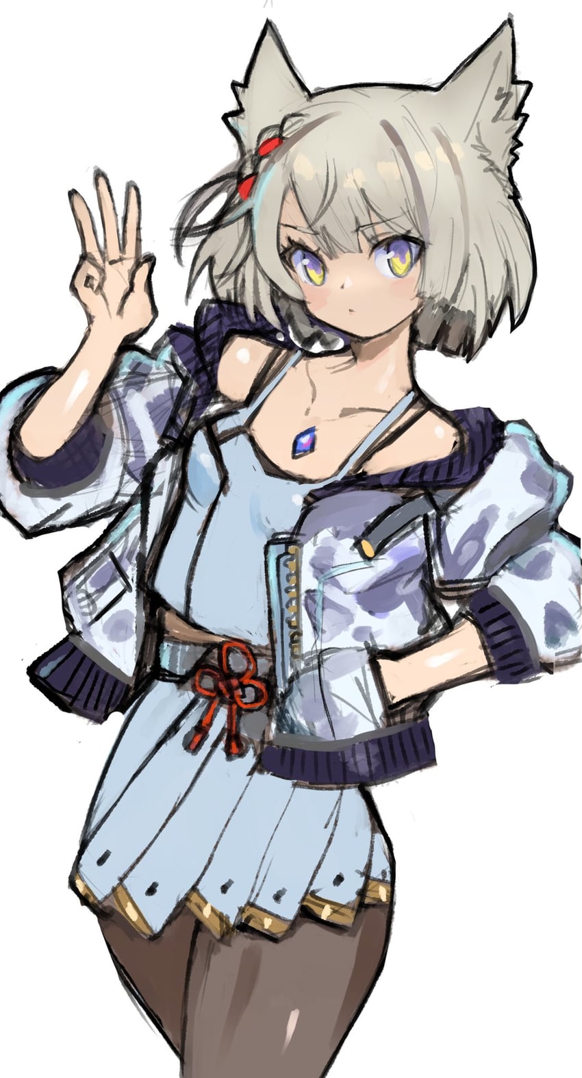 mio (xenoblade chronicles and 1 more) drawn by dakusuta