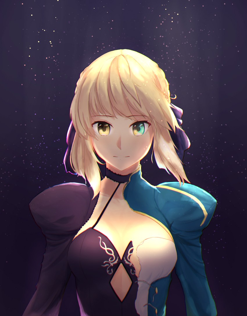 artoria pendragon, saber, and saber alter (fate and 2 more) drawn by suzumushi_(araragi_gatari)