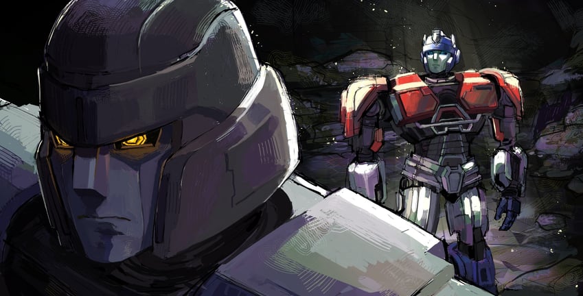 d-16 and orion pax (transformers and 1 more) drawn by yuckylet