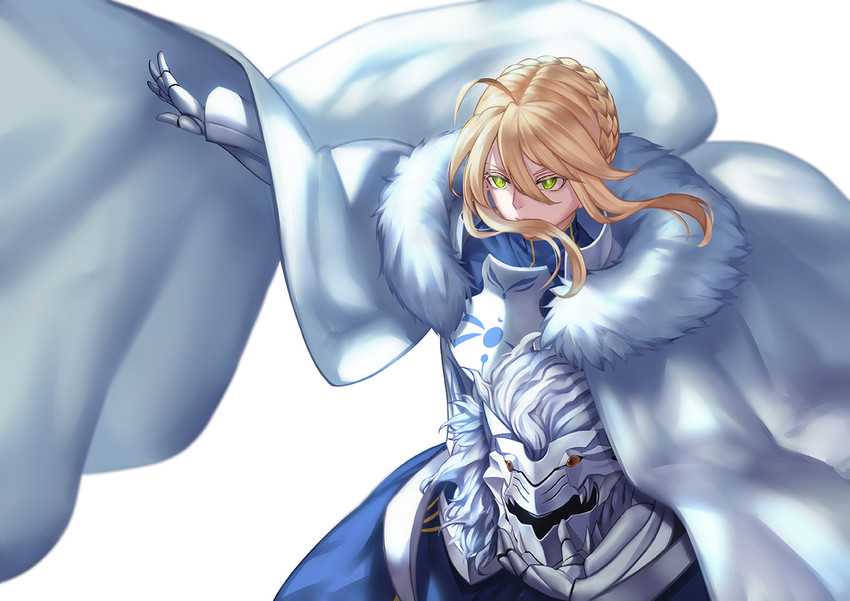 artoria pendragon and lion king (fate and 1 more) drawn by whitem_(whiteemperor2020)