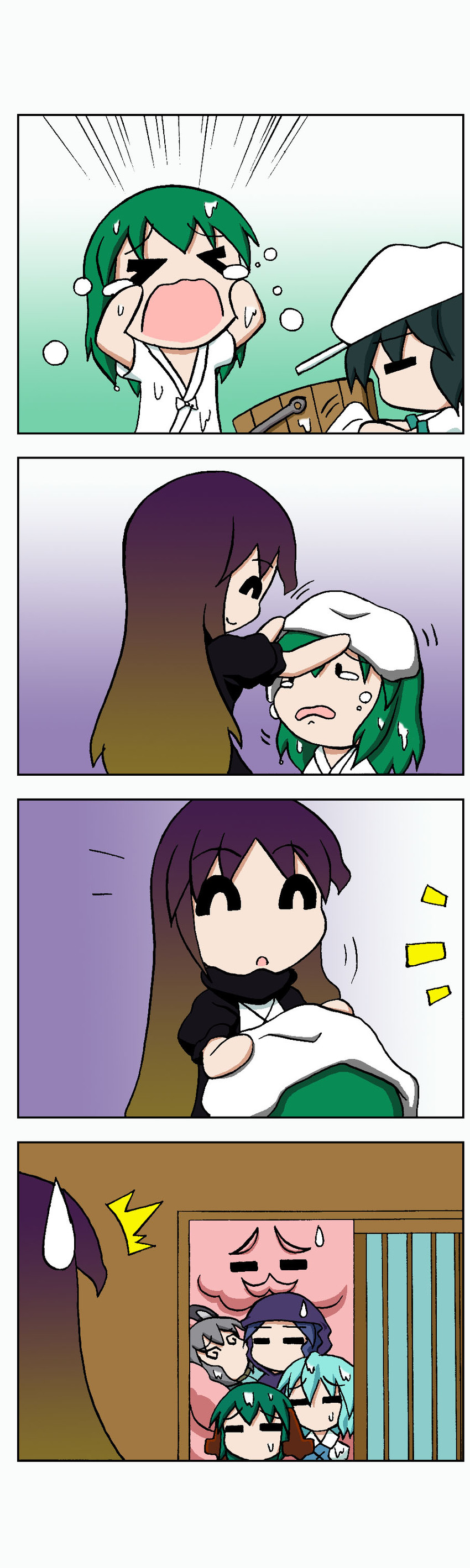 tatara kogasa, nazrin, hijiri byakuren, murasa minamitsu, kumoi ichirin, and 3 more (touhou) drawn by rakugaki-biyori