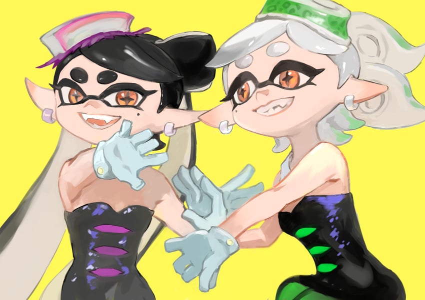 callie and marie (splatoon and 1 more) drawn by ga4me4