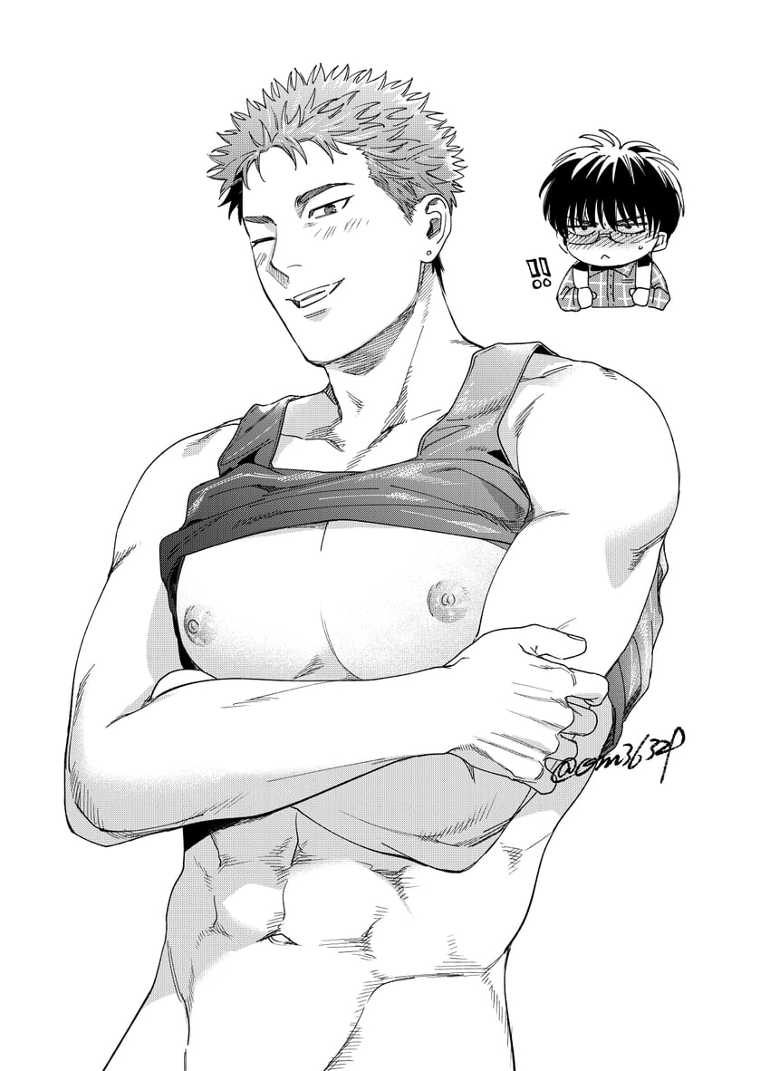 sakuragi hanamichi and rukawa kaede (slam dunk) drawn by om3632f