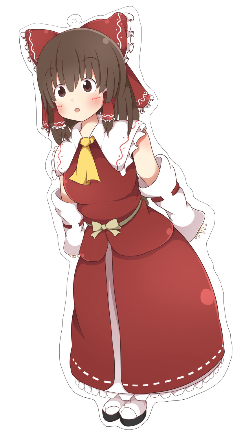 hakurei reimu and kanna (touhou and 1 more) drawn by akabeco