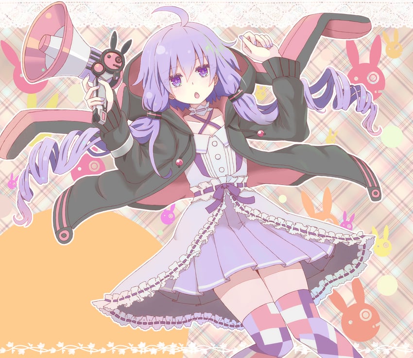yuzuki yukari and clip studio yukari (vocaloid and 1 more) drawn by shijimi_(michikusa_honpo)