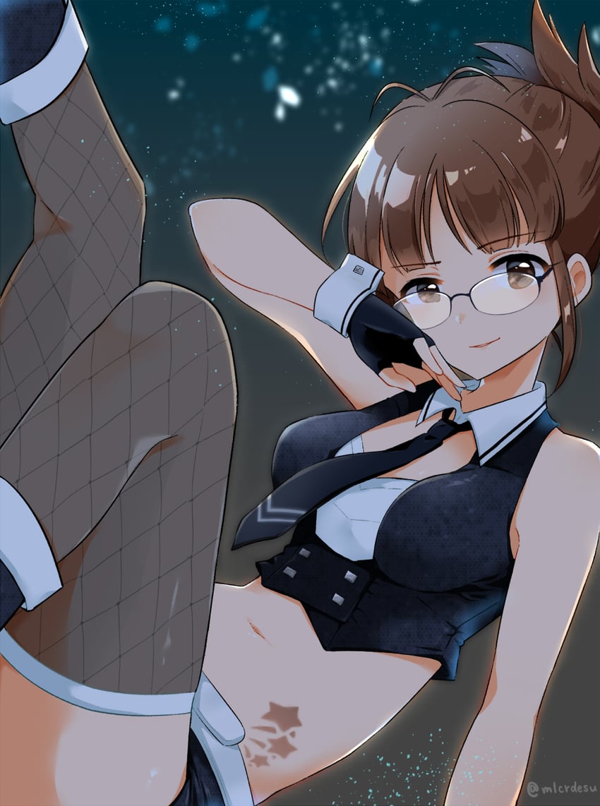 akizuki ritsuko (idolmaster and 2 more) drawn by merukyara