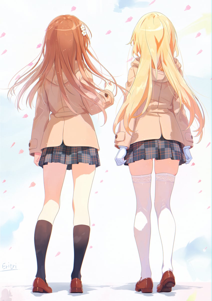 misaka mikoto and shokuhou misaki (toaru majutsu no index and 1 more) drawn by eritri
