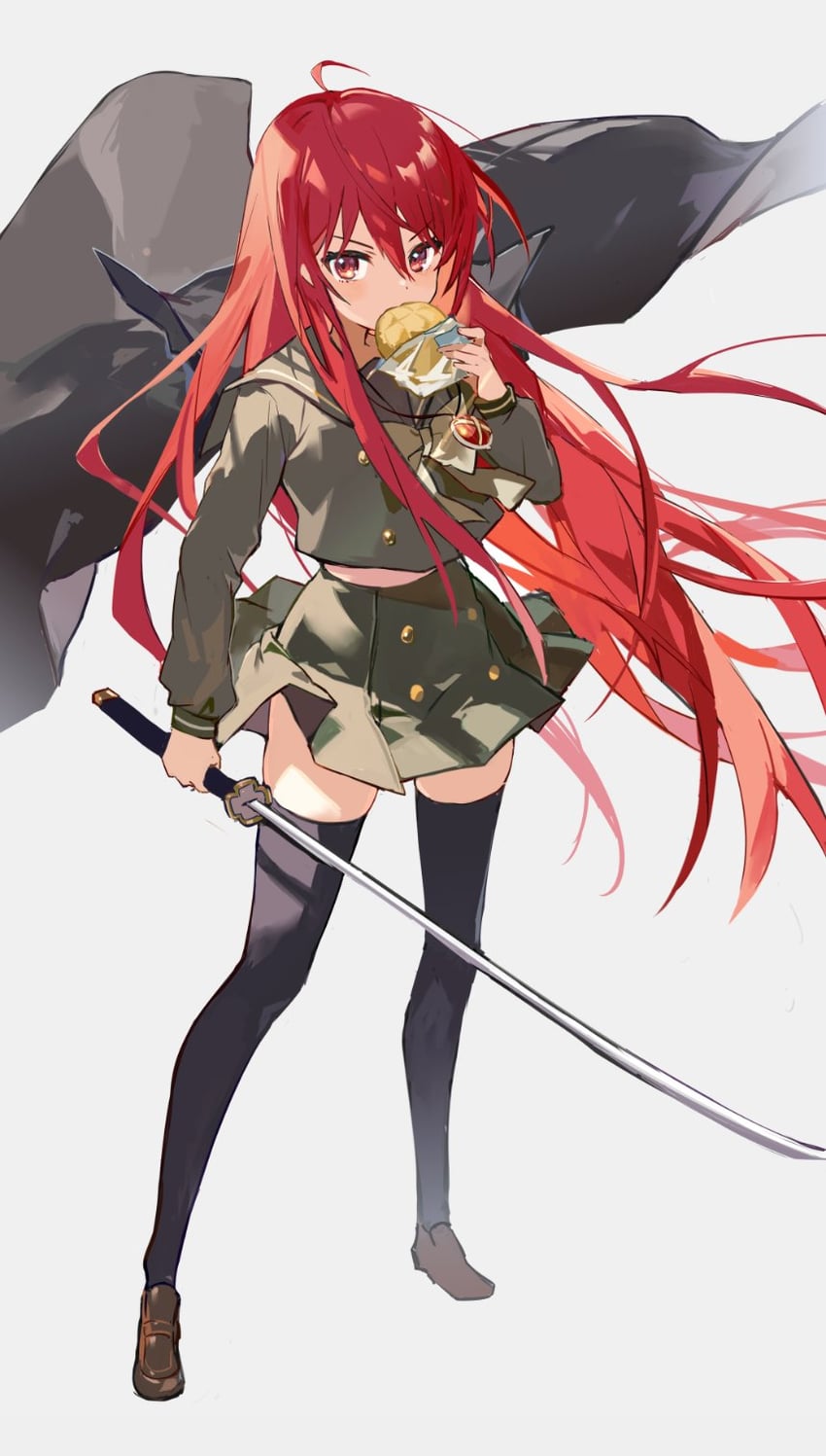 shana and alastor (shakugan no shana) drawn by karasu_btk