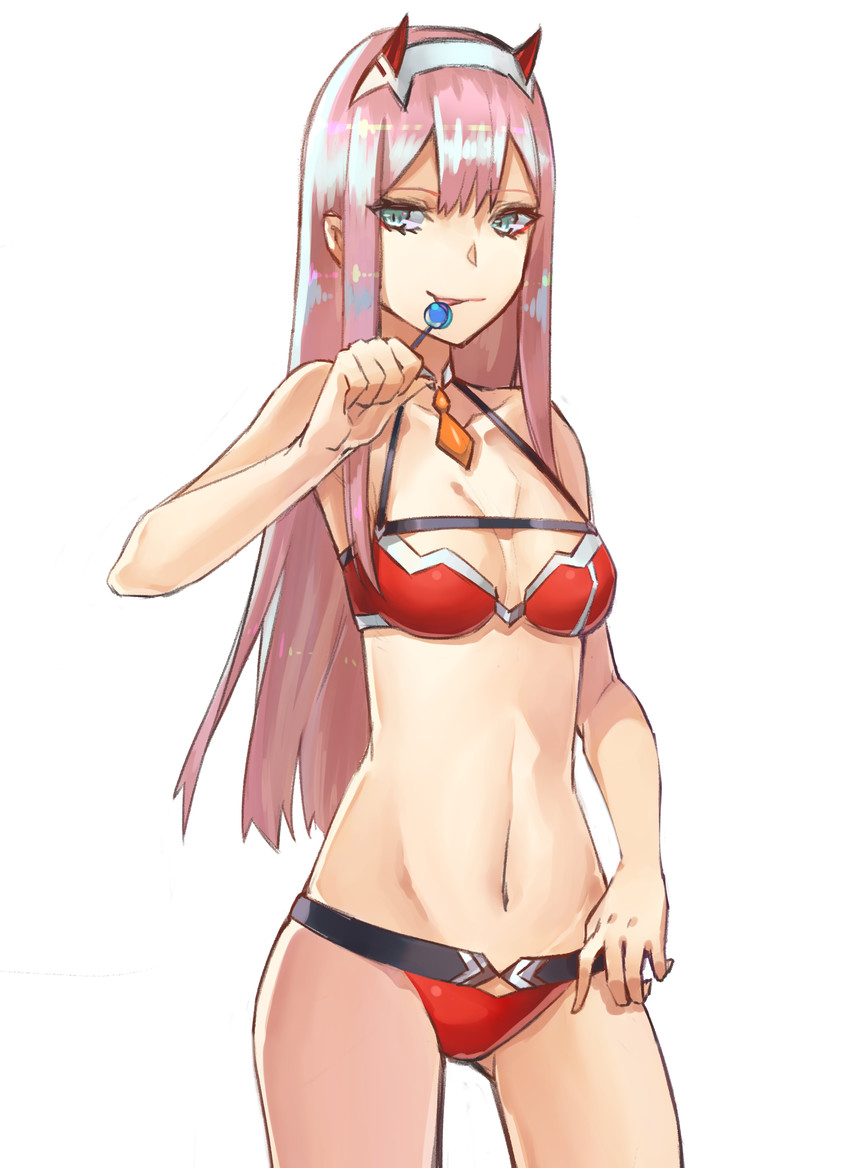zero two (darling in the franxx) drawn by akatsuki_suzumi