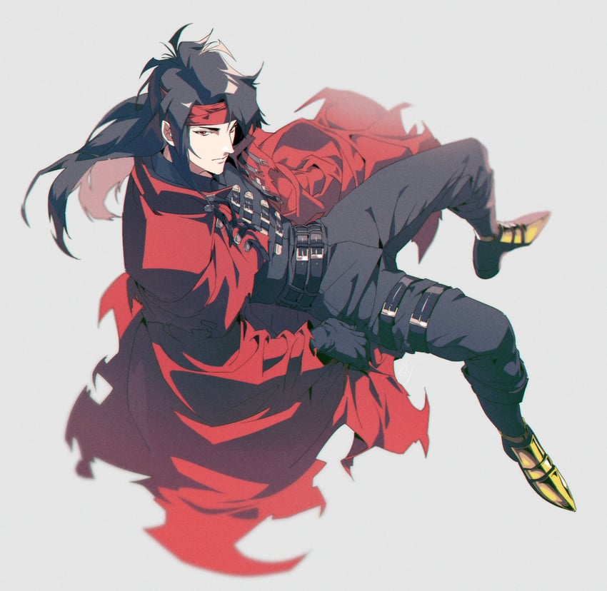 vincent valentine (final fantasy and 1 more) drawn by peonrin