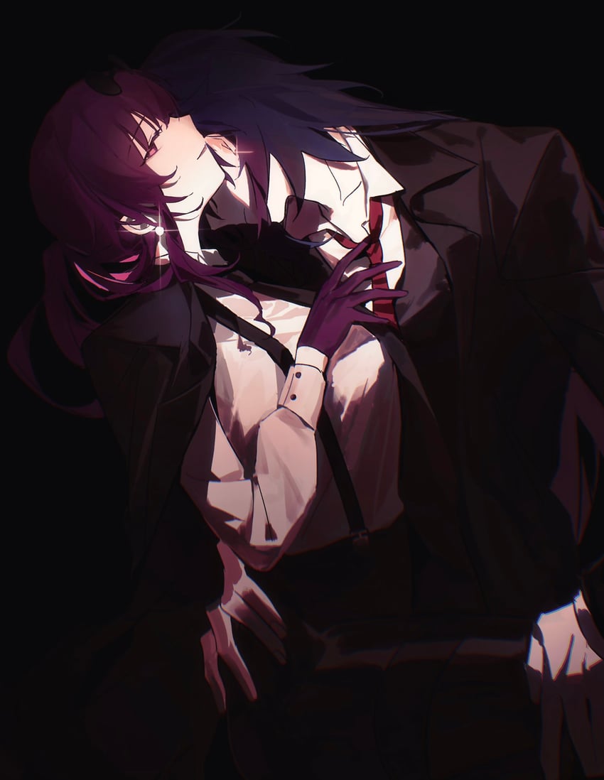 kafka and blade (honkai and 1 more) drawn by qaqaqaq86