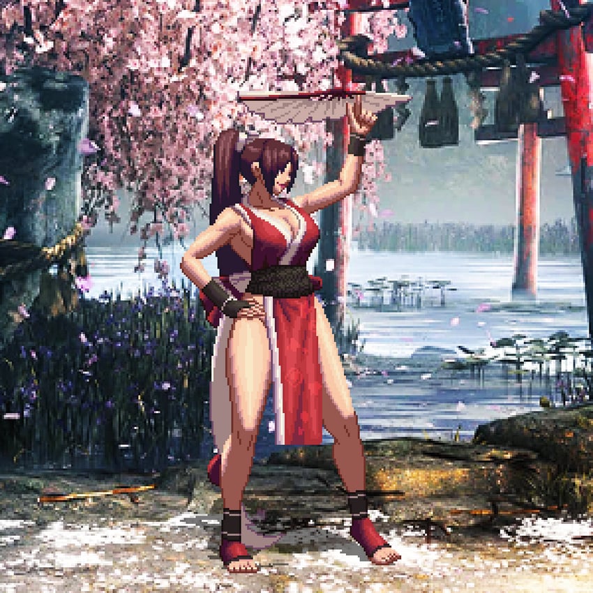 shiranui mai (street fighter and 1 more) drawn by hienkong
