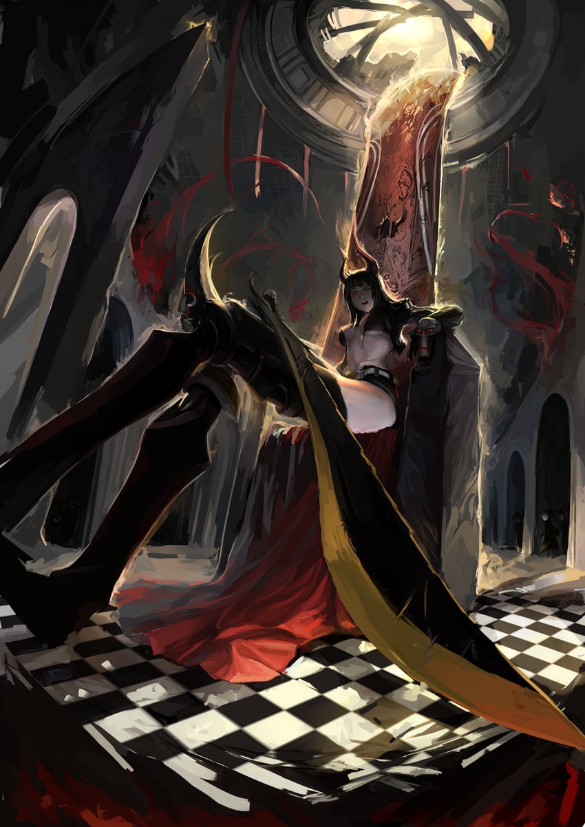 black gold saw (black rock shooter) drawn by spices_(pixiv_2377542)