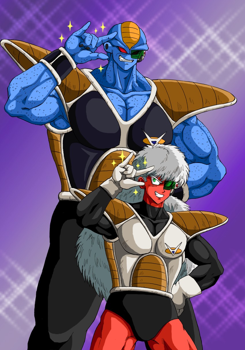 jeice, burter, and ginyu force (dragon ball and 1 more) drawn by shinomiya_akino