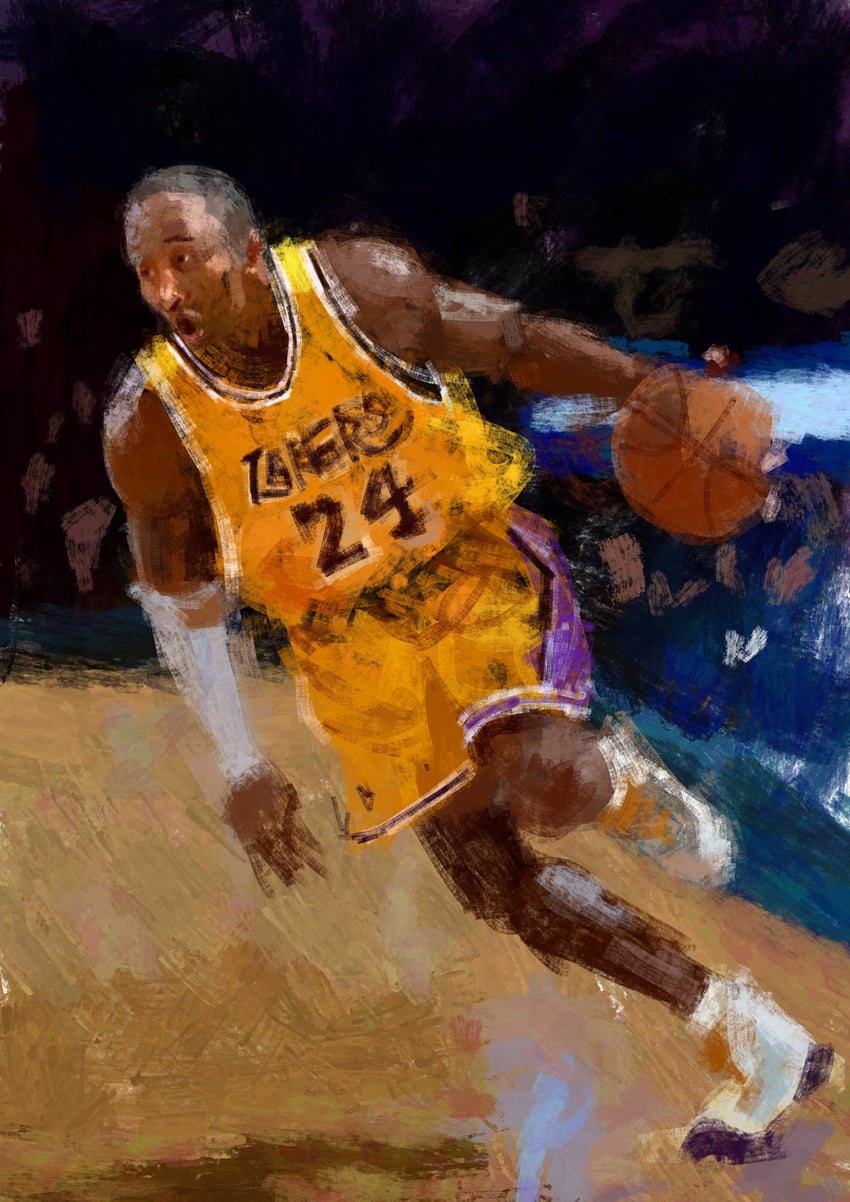 kobe bryant (national basketball association and 1 more) drawn by fuyumurasaki
