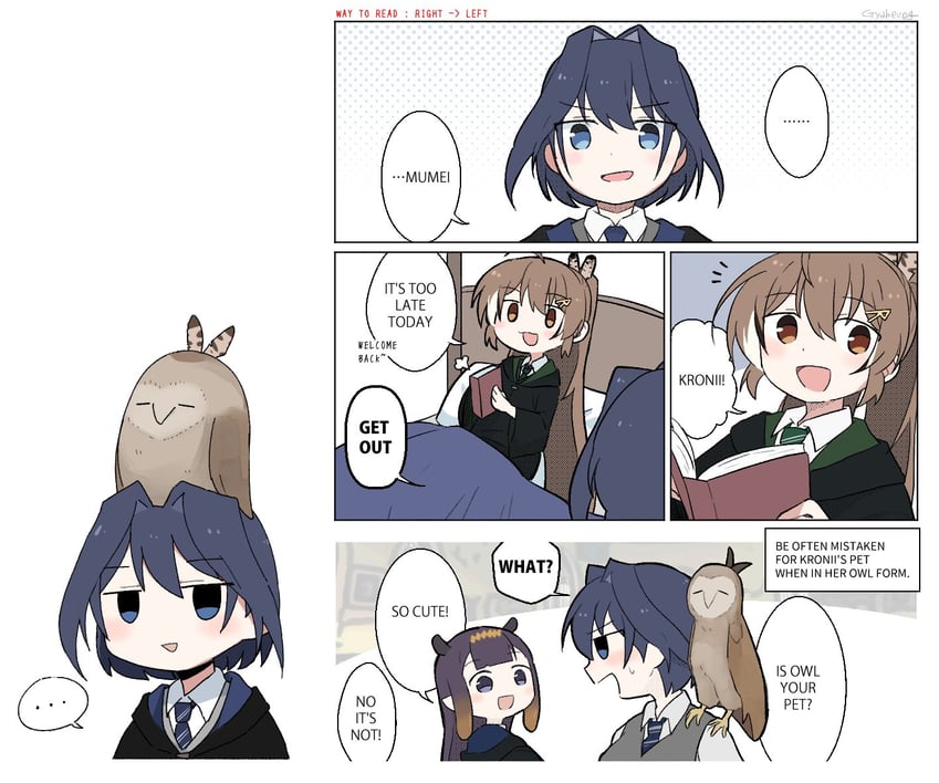 ninomae ina'nis, ouro kronii, and nanashi mumei (hololive and 3 more) drawn by gyaheung