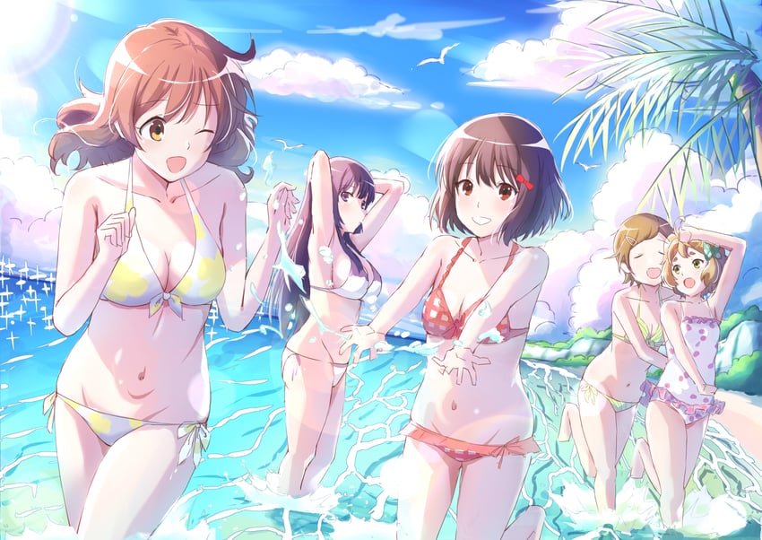 oumae kumiko, kousaka reina, hisaishi kanade, kawashima sapphire, and katou hazuki (hibike! euphonium) drawn by txbbxb