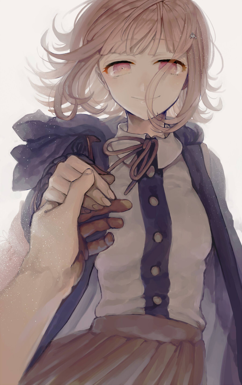 nanami chiaki and hinata hajime (danganronpa and 2 more) drawn by inseki_tarou
