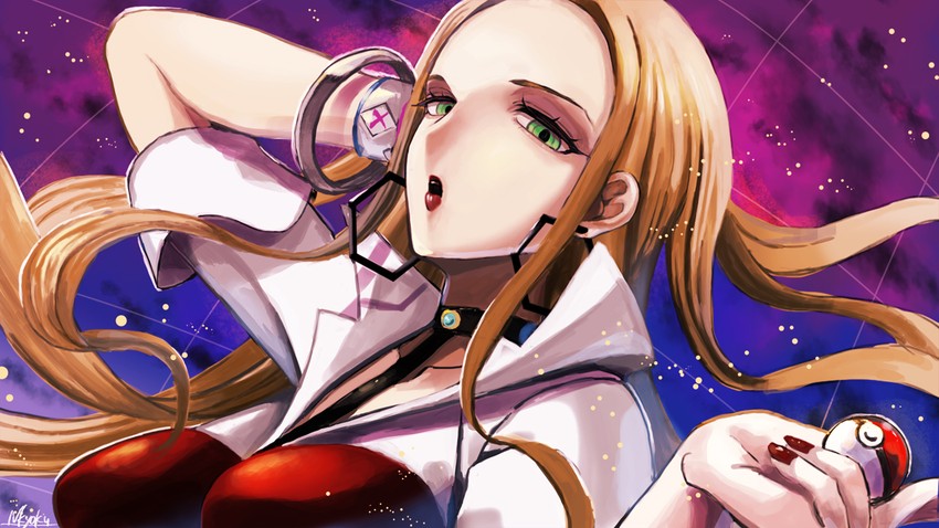 oleana (pokemon and 1 more) drawn by nkyoku
