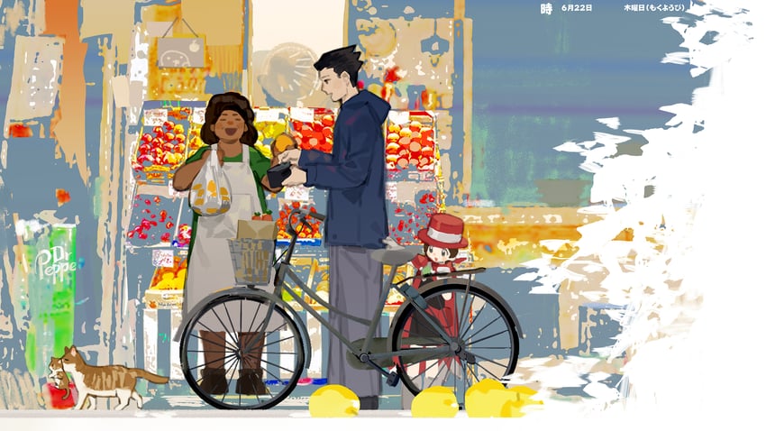 phoenix wright and trucy wright (ace attorney) drawn by neee-t