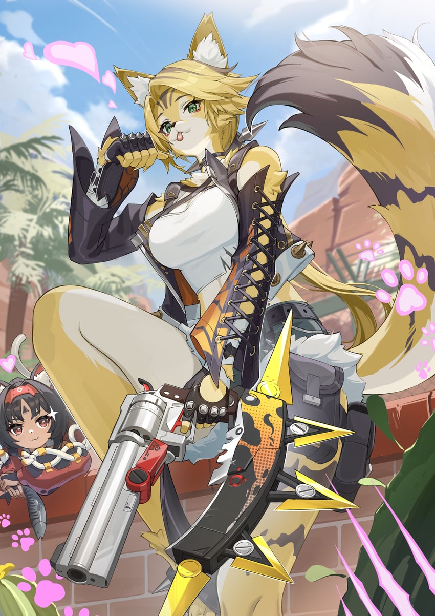 nekomiya mana and pulchra fellini (zenless zone zero) drawn by rx-c