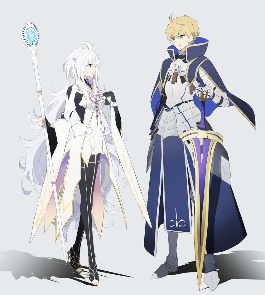 merlin and arthur pendragon (fate and 3 more) drawn by ninjin_(ne_f_g_o)