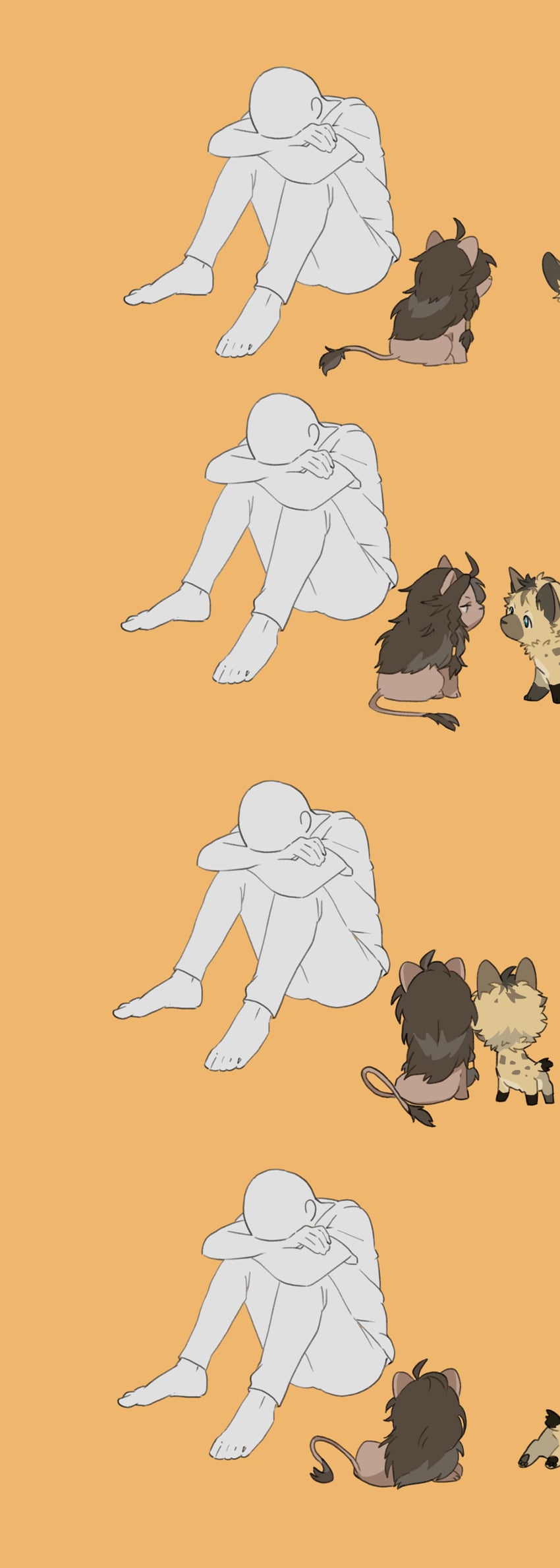 leona kingscholar and ruggie bucchi (twisted wonderland) drawn by raccoonlot