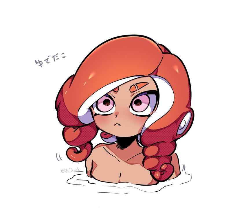 octoling player character and octoling girl (splatoon) drawn by ebio(evi3_da)