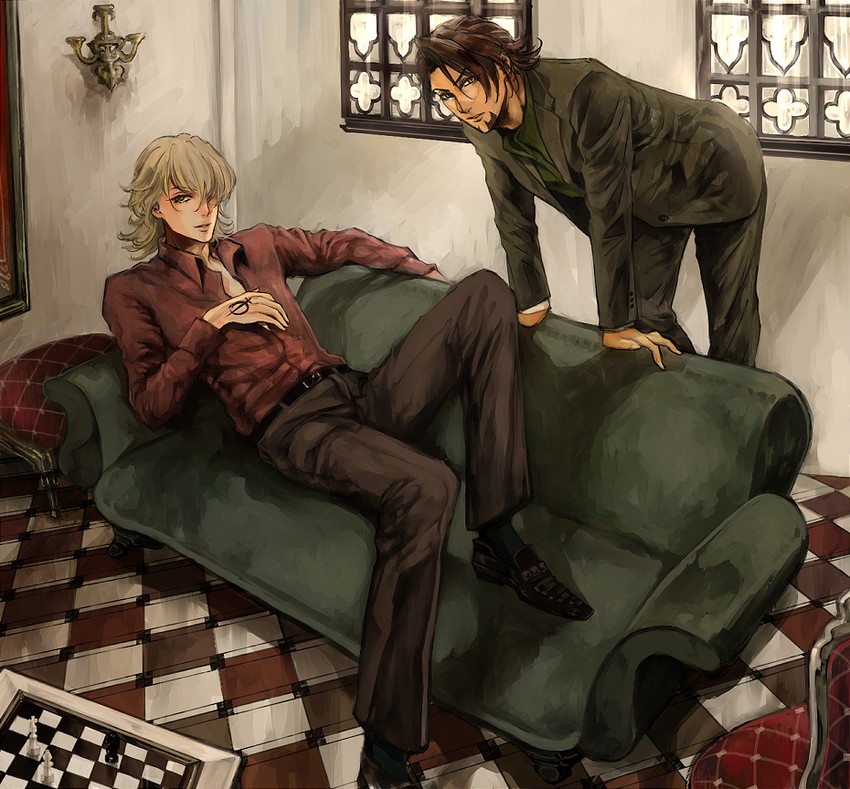 barnaby brooks jr., kaburagi t. kotetsu, and ourobunny (tiger & bunny) drawn by yuzupon_(asakawa)