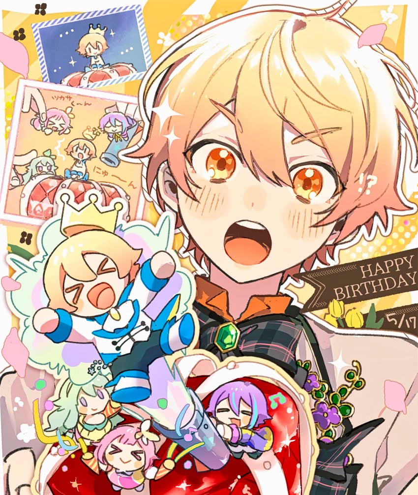 ootori emu, tenma tsukasa, kusanagi nene, and kamishiro rui (project sekai) drawn by mokux_(mo_ku)