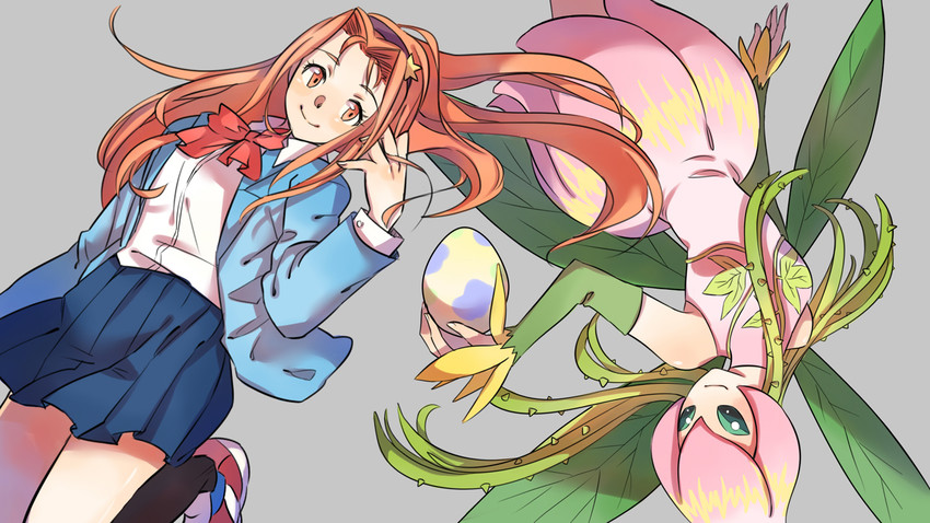tachikawa mimi and lilimon (digimon and 2 more) drawn by chouoko