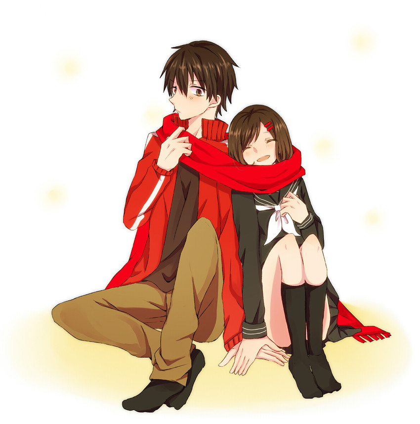 tateyama ayano and kisaragi shintarou (kagerou project) drawn by zzz_hituji
