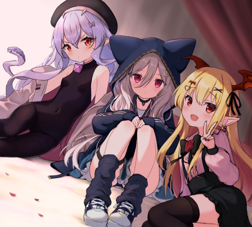 vampy, medusa, and signa (granblue fantasy and 1 more) drawn by jia_wenyuan