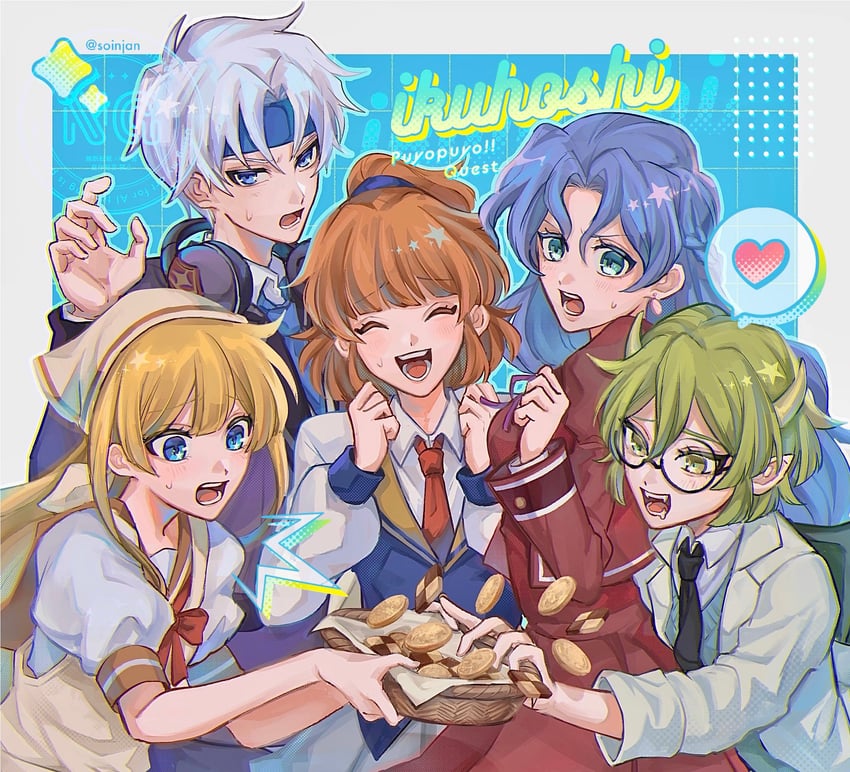arle nadja, draco centauros, witch, schezo wegey, and rulue (puyopuyo and 1 more) drawn by soinjan