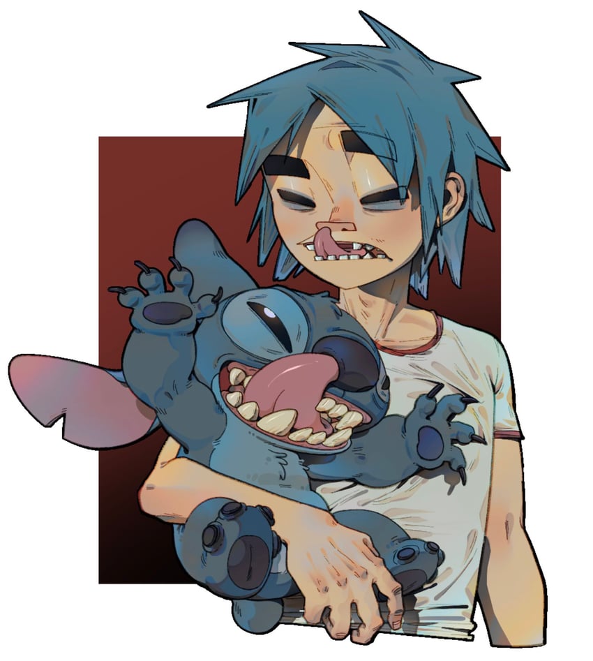 stitch and stuart pot (lilo & stitch and 1 more) drawn by banhaibao2