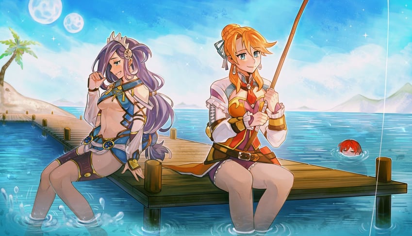 adol christin, dana iclucia, and laxia von roswell (ys and 1 more) drawn by leorlontyan