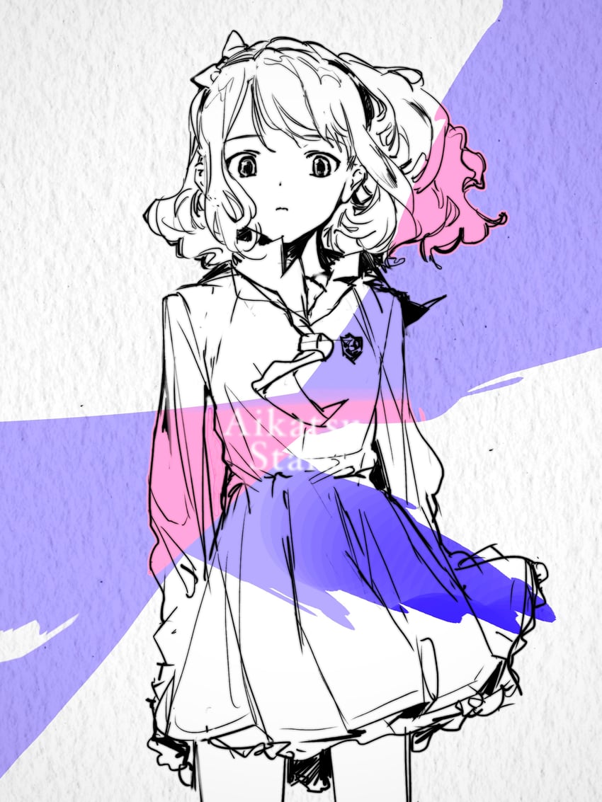 sakuraba rola (aikatsu! and 1 more) drawn by suiso_(owp)