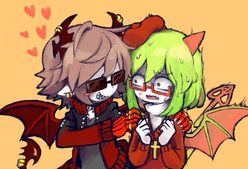 yosafire and emalf (funamusea and 1 more) drawn by mutsuno