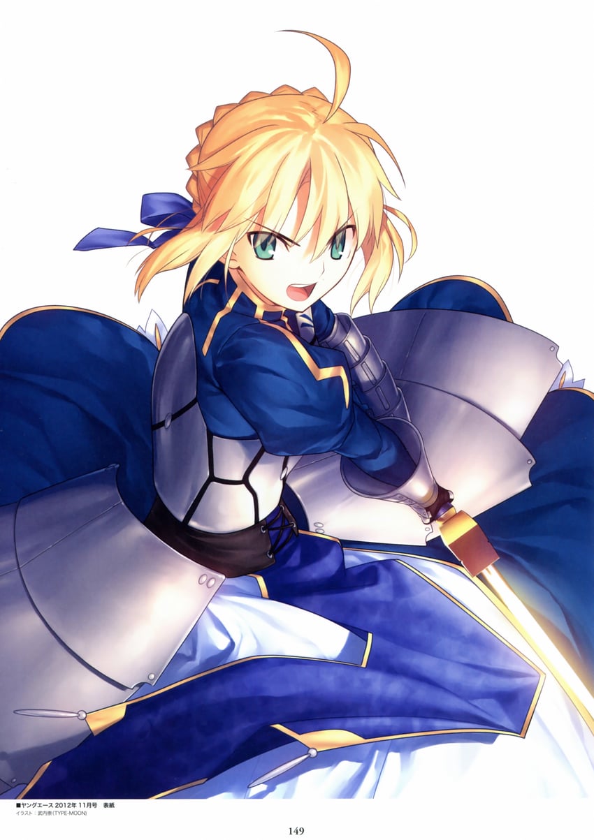 artoria pendragon and saber (fate and 1 more) drawn by takeuchi_takashi
