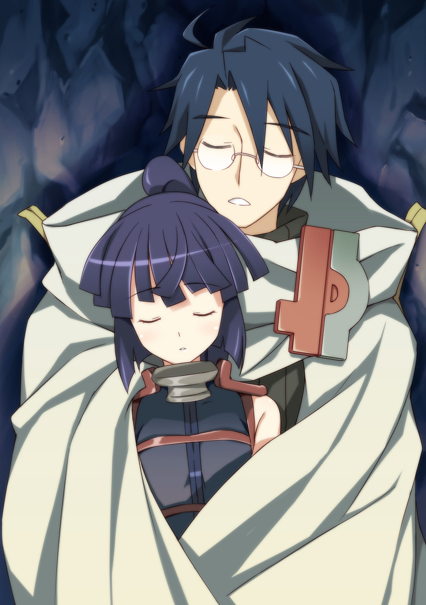 akatsuki and shiroe (log horizon) drawn by ike_masato
