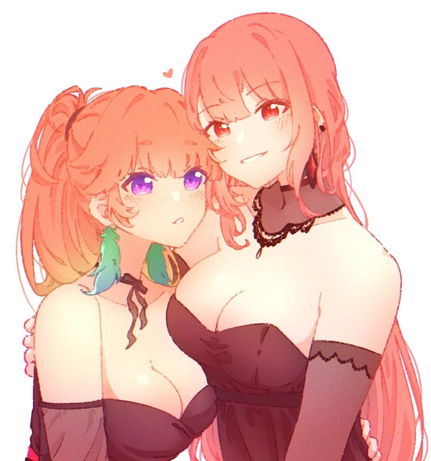 mori calliope and takanashi kiara (hololive and 1 more) drawn by hyurisaki