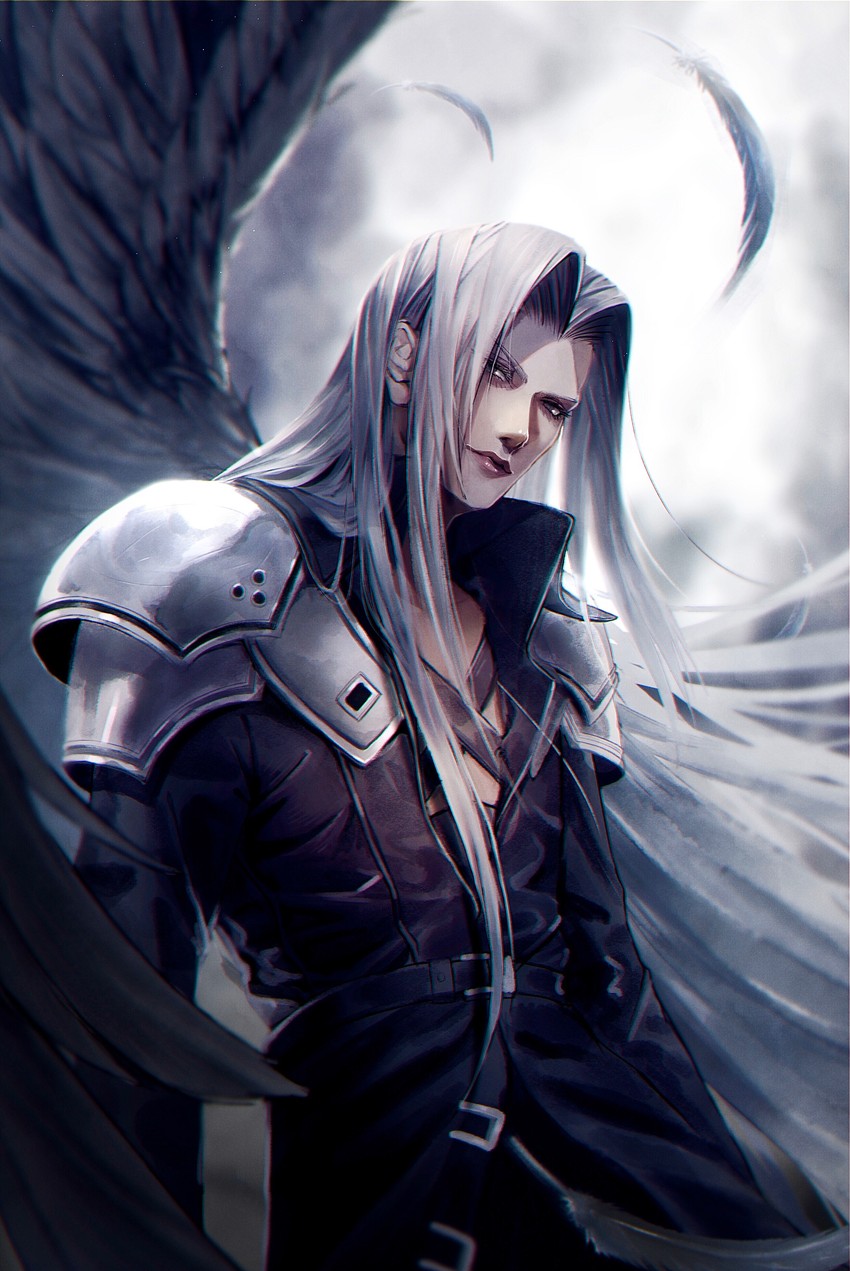 sephiroth (final fantasy and 1 more) drawn by chicken_mura