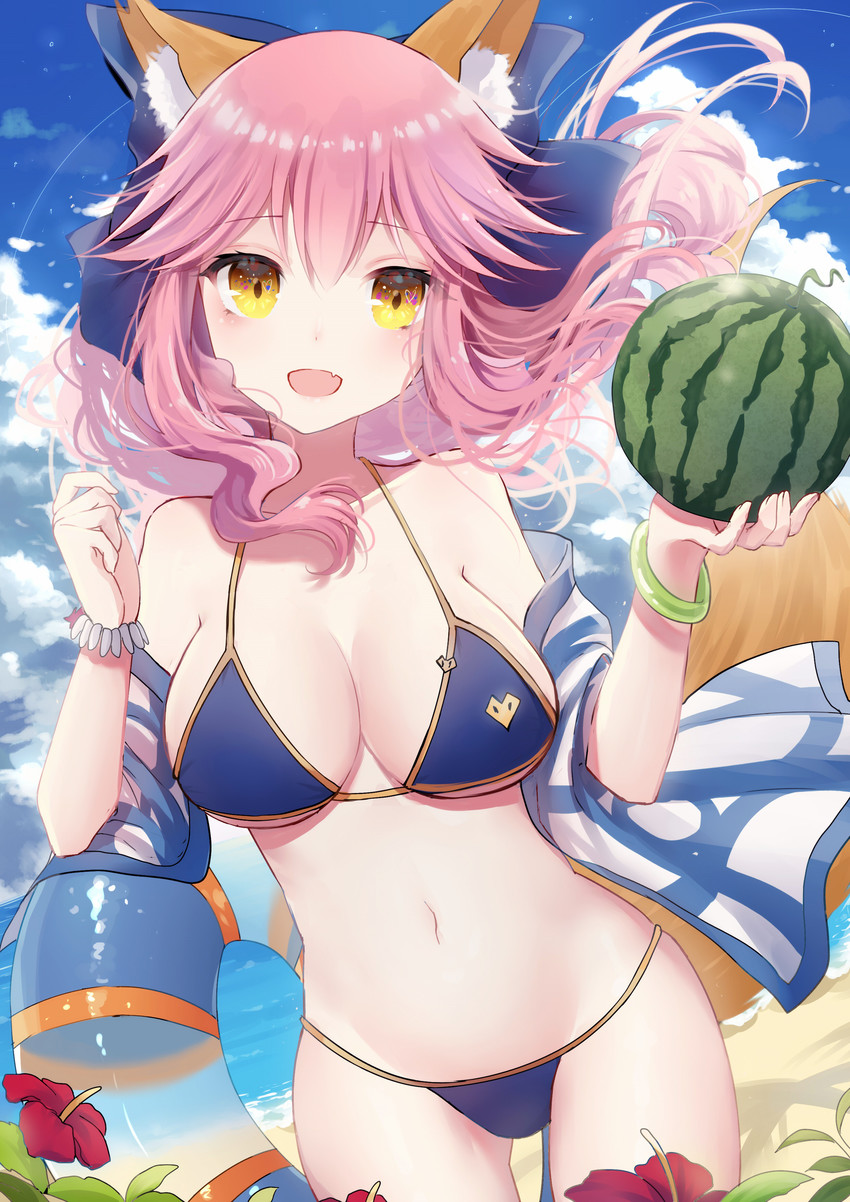 tamamo and tamamo no mae (fate and 2 more) drawn by aura_mage