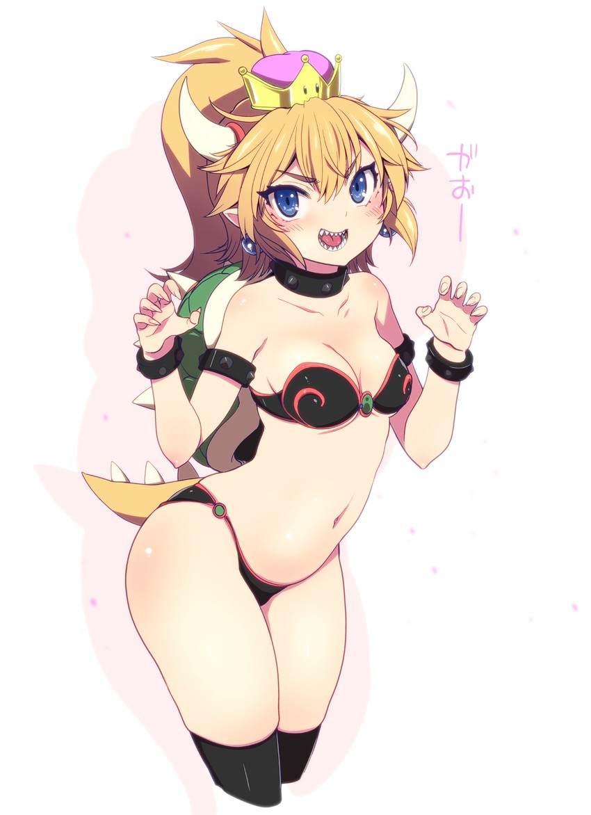 bowsette (mario and 1 more) drawn by kazumi_yoshiyuki