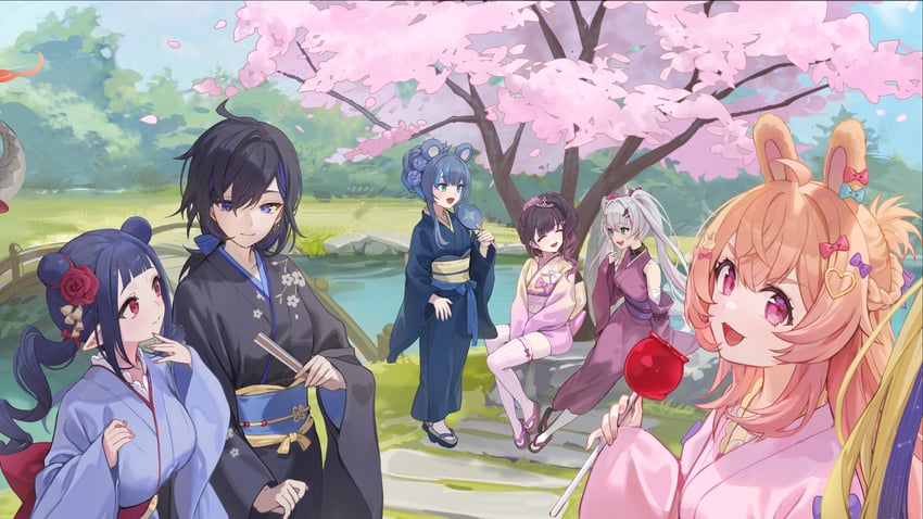 pipkin pippa, amanogawa shiina, fujikura uruka, dizzy dokuro, rinkou ashelia, and 2 more (phase connect)
